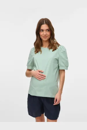 Mama;licious T-shirt Regular Fit Paricollo Maniche A Palloncino