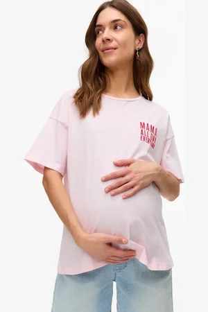 Mama;licious T-shirt Loose Fit Scollo A U