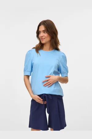 Mama;licious T-shirt Regular Fit Paricollo Maniche A Palloncino