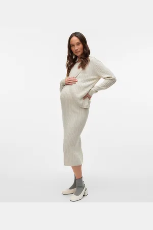 Mama;licious Top Regular Fit Paricollo Polsini A Coste
