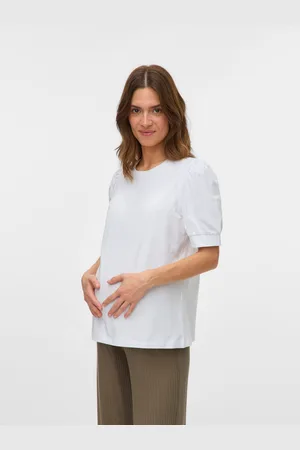 Mama;licious T-shirt Regular Fit Paricollo Maniche A Palloncino