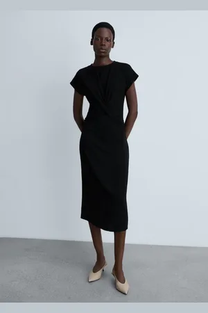 MANGO Vestito midi nodo