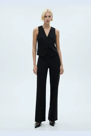 MANGO Pantaloni dritti maglia