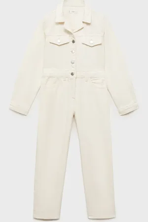 MANGO Abito a tuta denim lungo