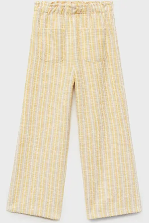 MANGO Pantaloni texture righe
