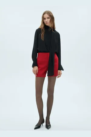 MANGO Short cotone vita alta
