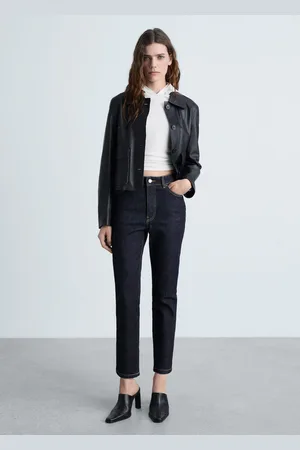 MANGO Jeans Claudia slim-crop rinse wash