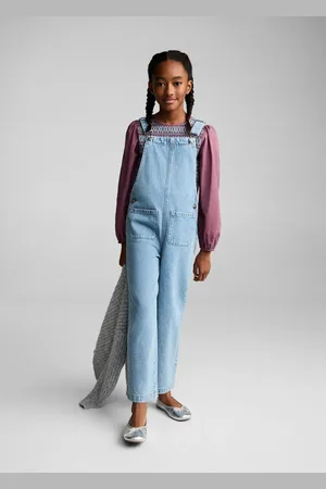 MANGO Salopette lunga denim