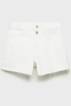 MANGO Short denim orlo sfilacciato