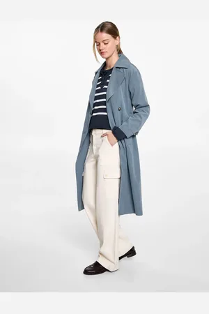 MANGO Trench fluido cintura