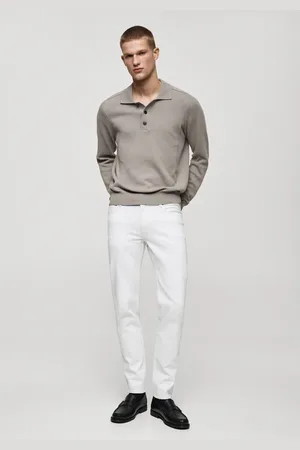 MANGO Jeans Jan slim fit bianchi
