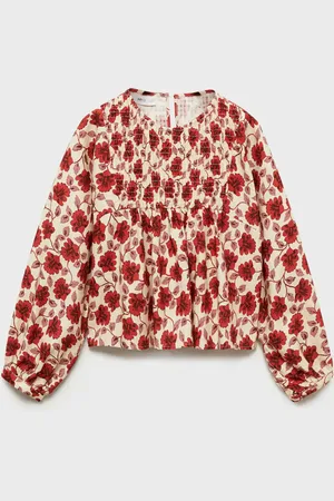 MANGO Pullover cotone stampa fiori