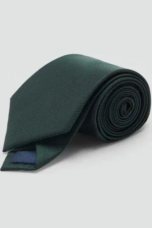 MANGO Cravatta tinta unita micro texture