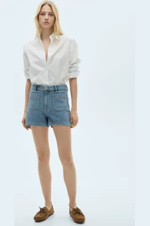 MANGO Short denim vita alta tasche