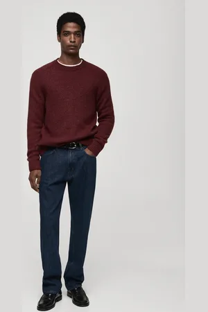 MANGO Pullover maglia misto lana e cotone