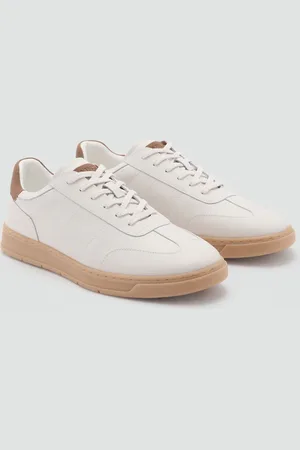MANGO Sneaker pelle inserto contrasto
