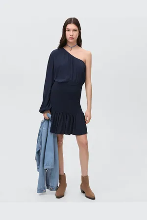 MANGO Vestito asimmetrico increspato