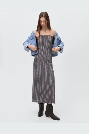 MANGO Vestito lungo stampato