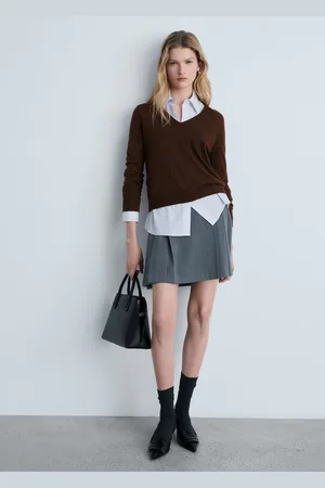 MANGO Pullover maglia collo a V