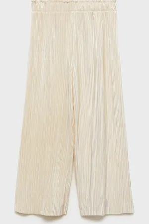 MANGO Pantaloni diritti plissettati