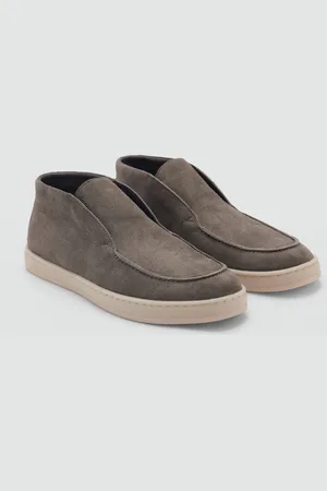 MANGO Stivaletti crosta di cuoio casual