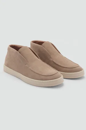 MANGO Stivaletti crosta di cuoio casual
