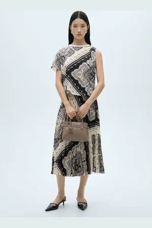 MANGO Gonna plissettata stampa paisley
