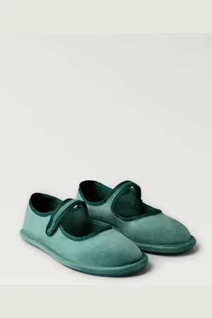 MANGO Ballerine velluto dettaglio fibbia