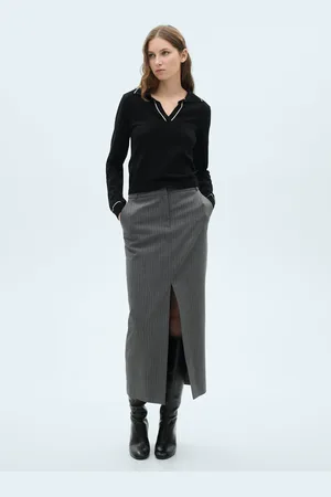 MANGO Pullover revers contrasto bordi