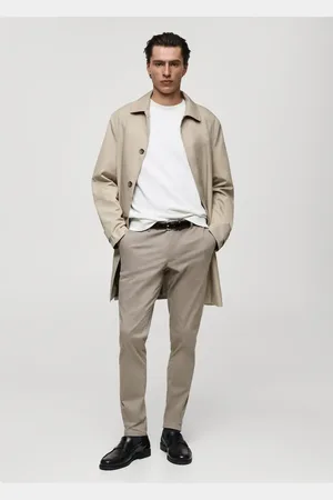 MANGO Pantaloni Barna slim-fit chino twill