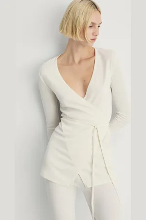 MANGO Cardigan a coste con fiocco