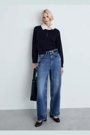 MANGO Pullover maglia collo contrasto
