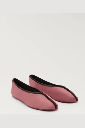 MANGO Ballerine raso piping contrasto