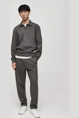 MANGO Jogger cotone dettaglio ricamato