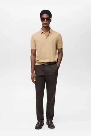 MANGO Polo maglia sottile 100% cotone