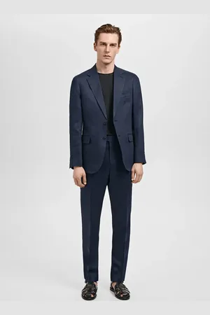 MANGO Pantaloni da completo Amalfi 100% lino slim fit