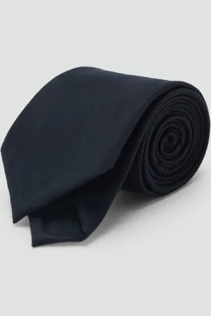 MANGO Cravatta tinta unita 100% lana