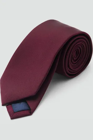 MANGO Cravatta tinta unita micro texture