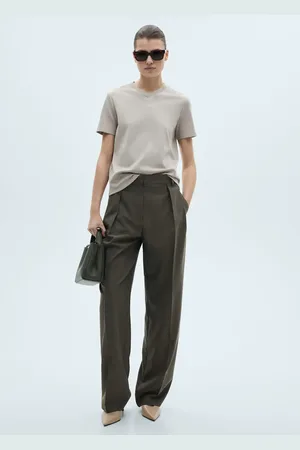 MANGO Maglietta cotone collo a V