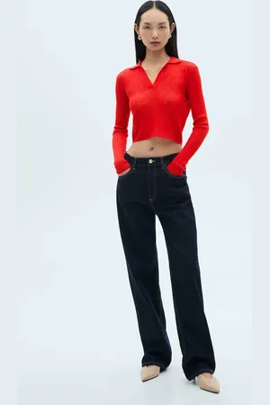 MANGO Maglietta coste collo polo