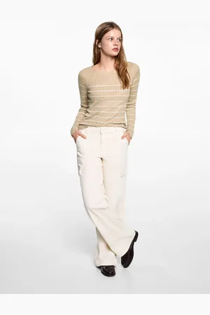 MANGO Maglione righe coste