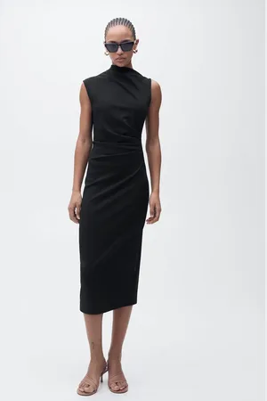 MANGO Vestito midi drappeggiato