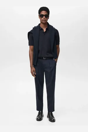 MANGO Polo maglia sottile 100% cotone