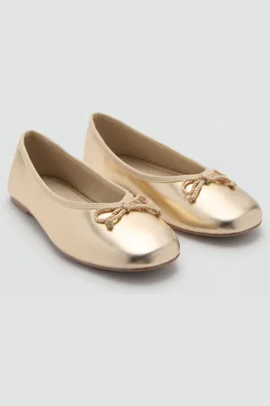 MANGO Ballerine metallizzate fiocco