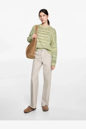 MANGO Pullover maglia melangiato
