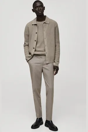 MANGO Pantaloni in flanella slim fit
