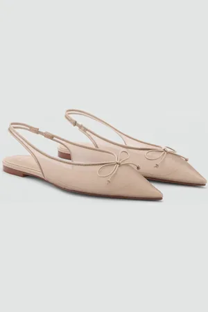 MANGO Ballerine punta dettaglio fiocco
