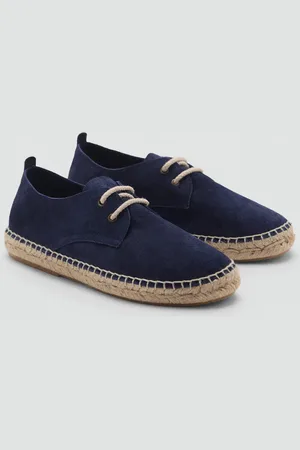 MANGO Espadrillas crosta di cuoio lacci