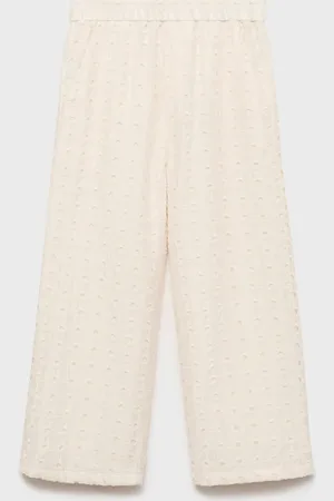 MANGO Pantaloni culotte ricamo svizzero