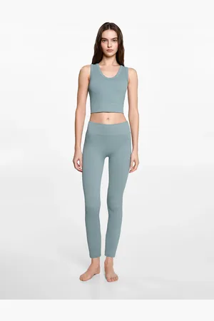 MANGO Leggings sportivi coste